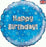 18" Foil Happy Birthday Balloon  - Blue Stars - The Ultimate Balloon & Party Shop