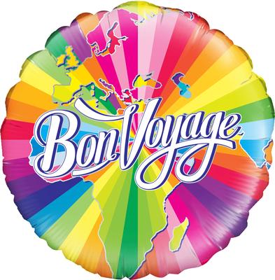 18" Foil Balloon - Bon Voyage