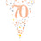 Age 70 Bunting - Rose Gold - The Ultimate Balloon & Party Shop