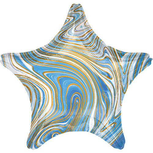 Marblez Foil Star Balloon - Blue