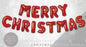 Merry Christmas Balloon Bunting Red