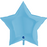 36” Large Foil Star Balloon - Light Blue (matte)