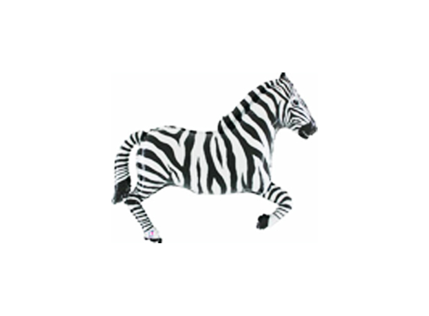 Large Animal Shape Foil Balloon - Zebra