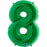 Number 8 Foil Balloon Lime Green - The Ultimate Balloon & Party Shop