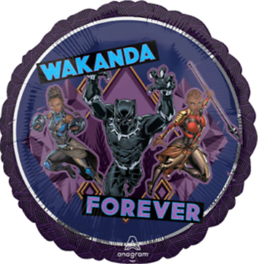 18" Foil Wakander Forever Printed Balloon