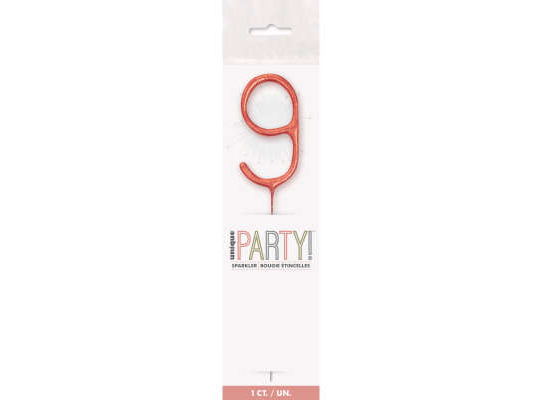 Sparkling Number Candle - 9 - The Ultimate Balloon & Party Shop