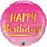18" Foil Happy Birthday Bold Pink/Gold - The Ultimate Balloon & Party Shop