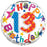 18" Foil Age 13 Balloon - Bright Stars - The Ultimate Balloon & Party Shop