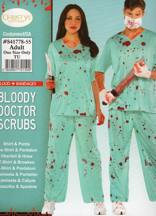 Bloody Doctors Scrubs Costume - The Ultimate Balloon & Party Shop