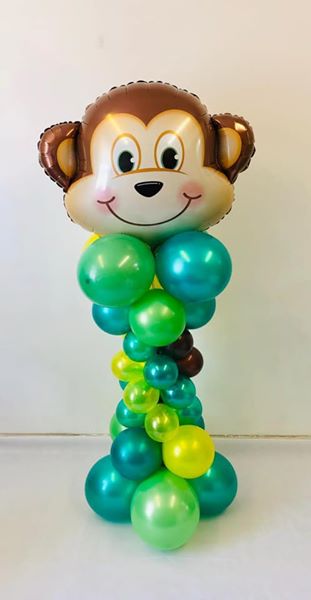 Safari Themed Mini Pillars - The Ultimate Balloon & Party Shop