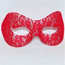 Naomi Lace Eyemask - Red - The Ultimate Balloon & Party Shop