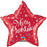 18" Foil Christmas Star Balloon - Red - The Ultimate Balloon & Party Shop