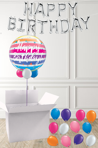 Rainbow Bubble in a Box delivered Nationwide - The Ultimate Balloon & Party Shop