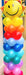 Rainbow balloon column with sunshine topper - The Ultimate Balloon & Party Shop