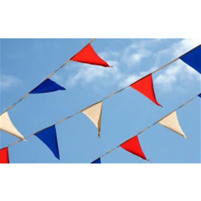 Red, White & Blue Pennant Bunting 15m - The Ultimate Balloon & Party Shop