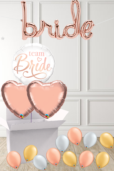 Team Bride Balloon Bouquet in a Box delivered Nationwide - The Ultimate Balloon & Party Shop