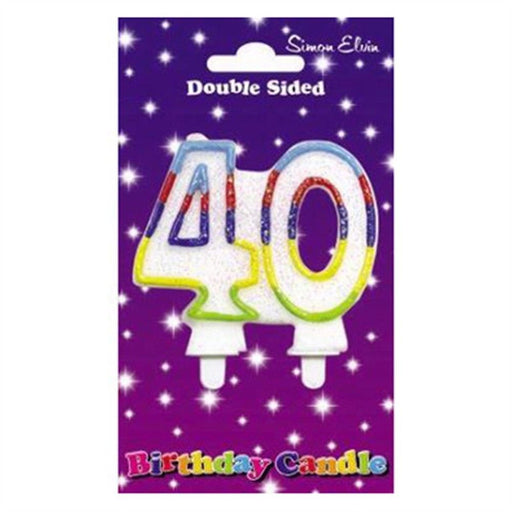 Wax Number Candle - 40 - The Ultimate Balloon & Party Shop
