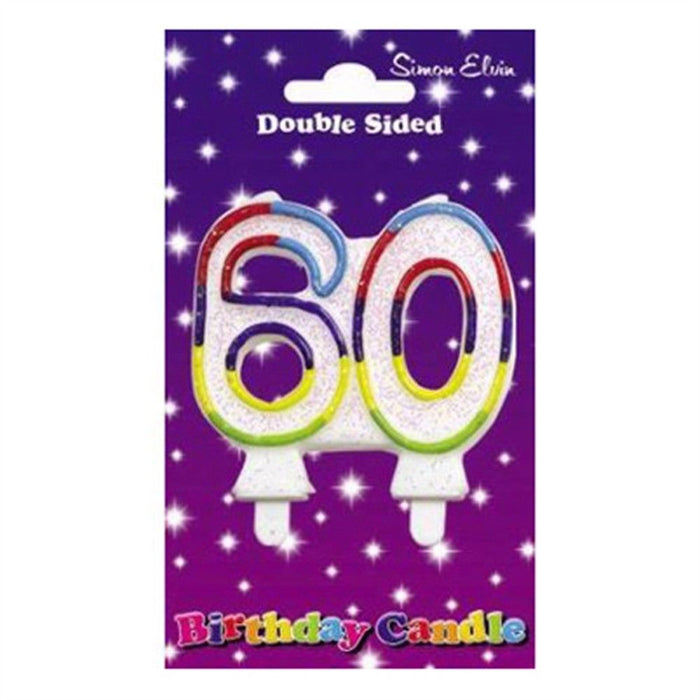 Wax Number Candle - 60 - The Ultimate Balloon & Party Shop