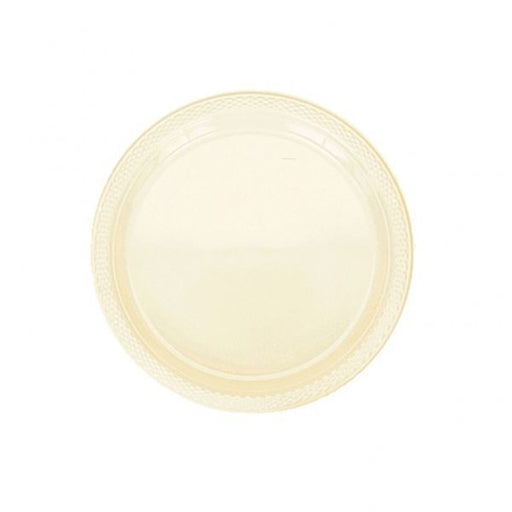 Round Paper Plates - Ivory - The Ultimate Balloon & Party Shop