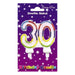 Wax Number Candle - 30 - The Ultimate Balloon & Party Shop