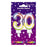 Wax Number Candle - 30 - The Ultimate Balloon & Party Shop