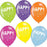 Happy Retirement Asst Colour Balloons 6 Pack - The Ultimate Balloon & Party Shop