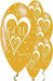 50th Wedding Anniversary Printed Balloons 6 Pack - The Ultimate Balloon & Party Shop