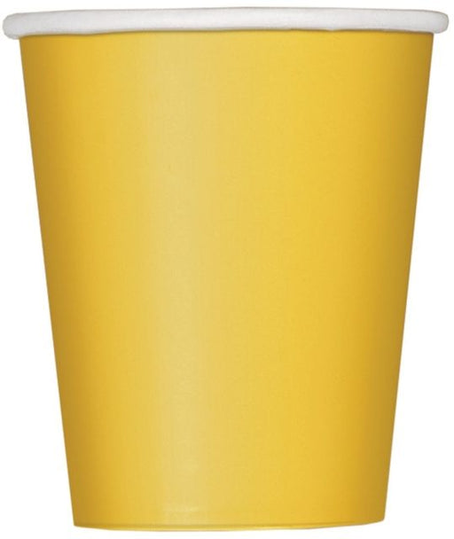 Paper Cups - Yellow - The Ultimate Balloon & Party Shop