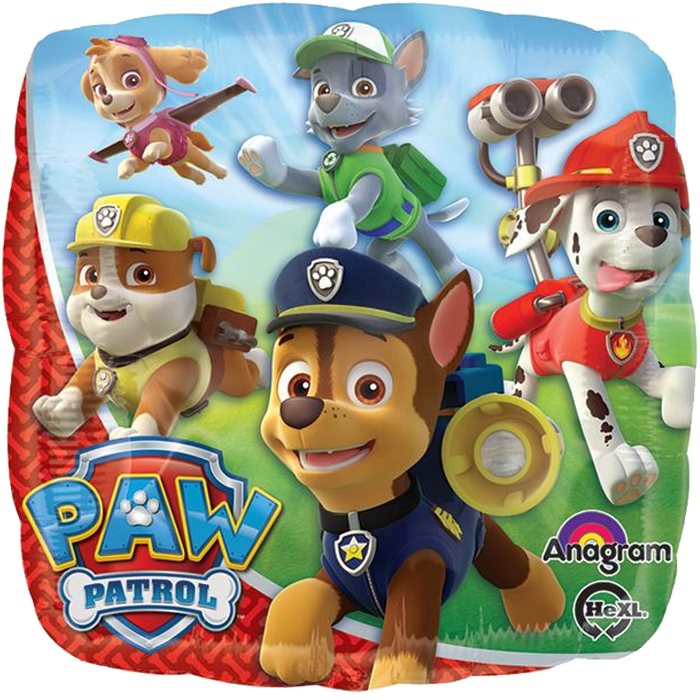 18" Foil Paw Patrol Printed Balloon - The Ultimate Balloon & Party Shop