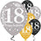 Age 18 Birthday Asst Colour Balloons 6 Pack - The Ultimate Balloon & Party Shop