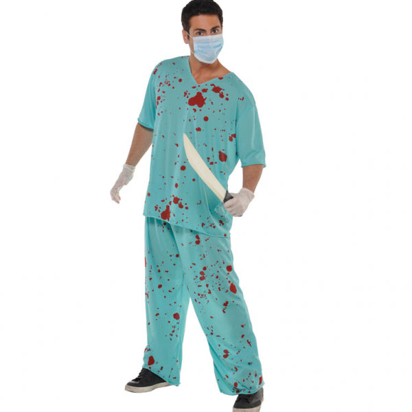 Bloody Doctors Scrubs Costume - The Ultimate Balloon & Party Shop