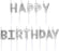 Happy Birthday Individual Letter Candles - Silver - The Ultimate Balloon & Party Shop