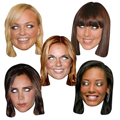 Spice Girls Masks - The Ultimate Balloon & Party Shop