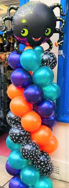 Large Halloween Balloon Pillar - Spider Theme - The Ultimate Balloon & Party Shop