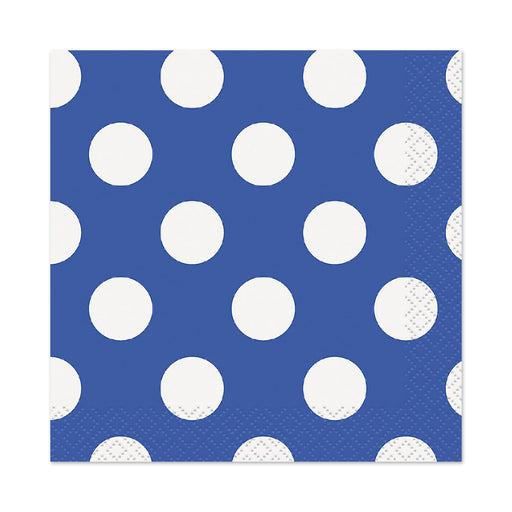 Polka Dot Blue Napkins - The Ultimate Balloon & Party Shop