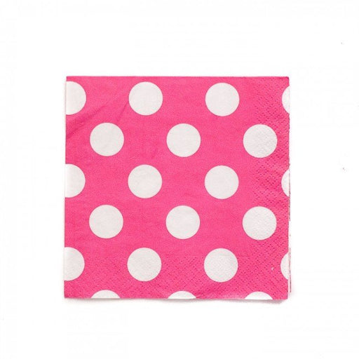 Polka Dot Pink Napkins - The Ultimate Balloon & Party Shop