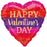 Valentines Day Heart Shaped Foil Balloon - Fade - The Ultimate Balloon & Party Shop