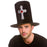 Grave Digger / Vampire Top Hat with large cross on front