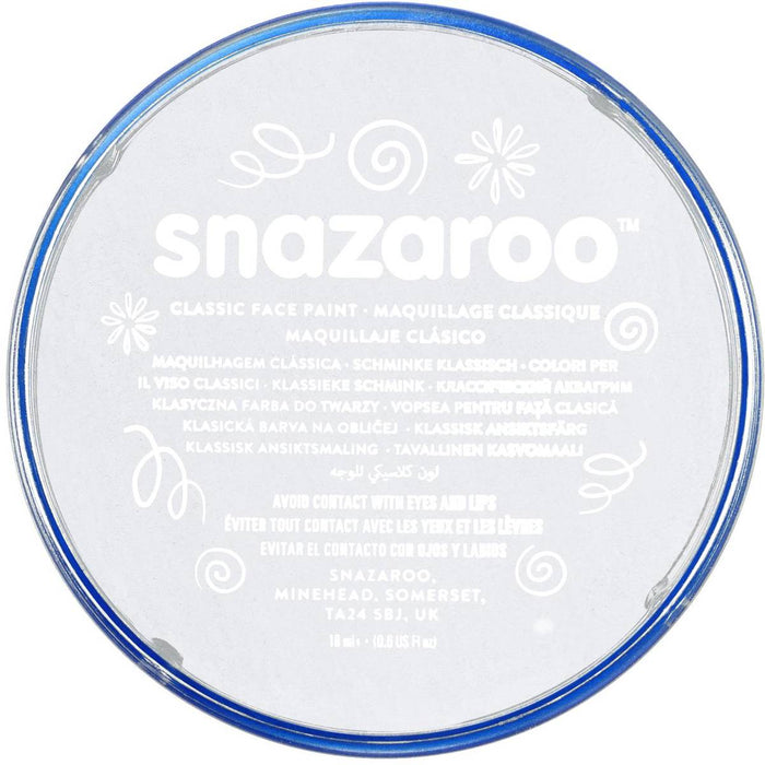Snazaroo Face Paint - White - The Ultimate Balloon & Party Shop