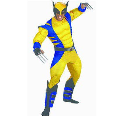 Claw Yellow Superhero Hire Costume - Muscle Version - The Ultimate Balloon & Party Shop