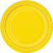 Round Paper Plates - Yellow - The Ultimate Balloon & Party Shop